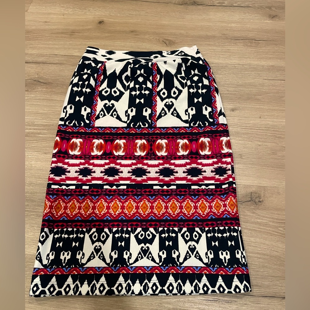 Brand New Renee C. Melisa Printed Pencil Skirt Size Small